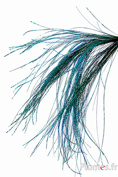 Ciondolo filo pavone - 15-28 cm - blu-verde naturale